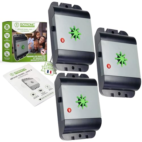 Photo du produit · Trois répulsifs mobiles pour souris et rats