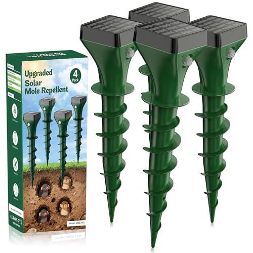 Photo du produit · Répulsifs solaires pour taupes · lot de 4